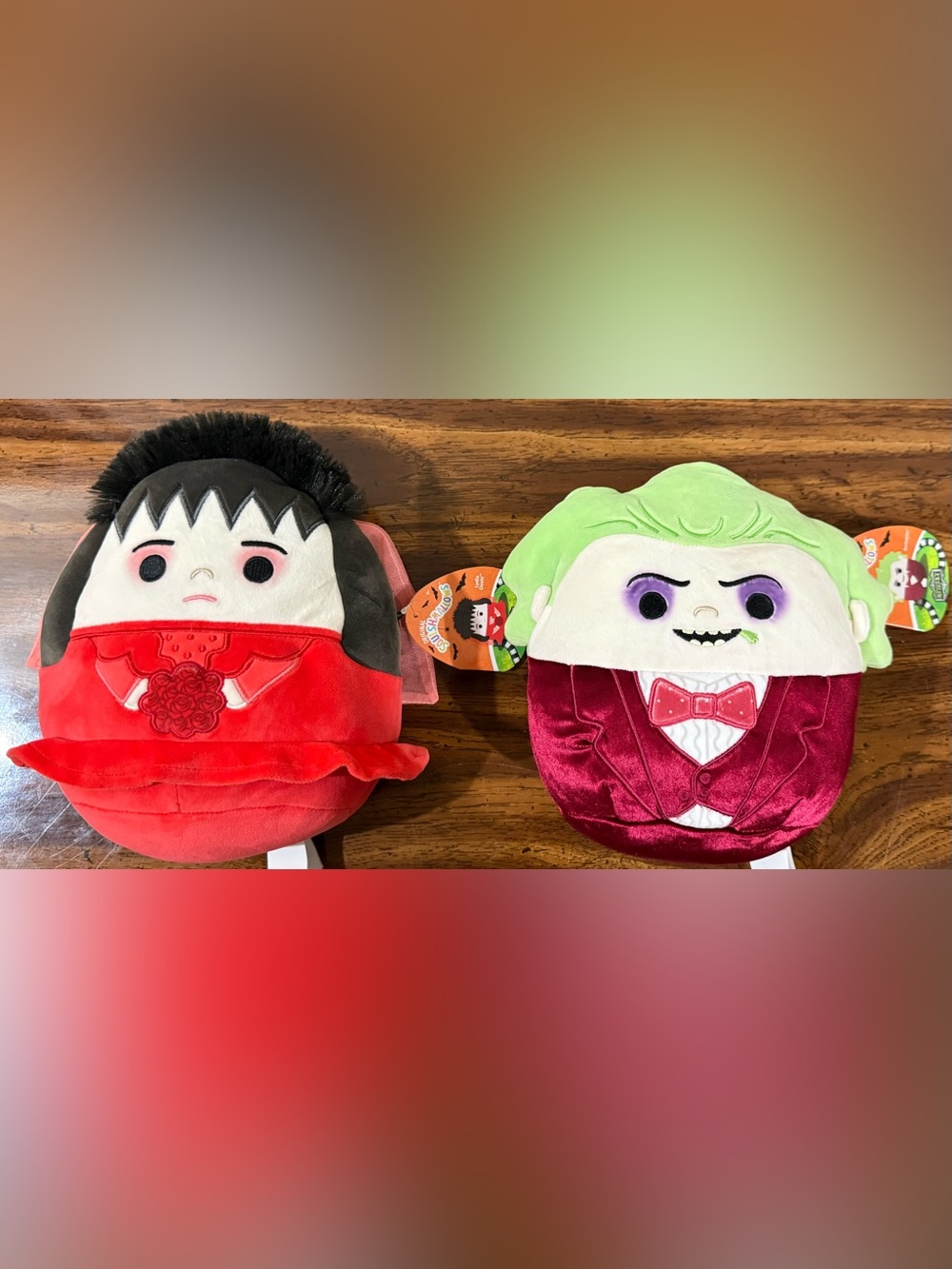 Original Squishmallows Beetlejuice and Lydia pair (2)